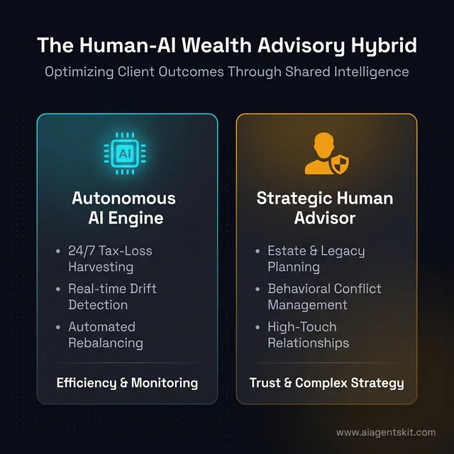 The Human-AI Wealth Advisory Hybrid Diagram