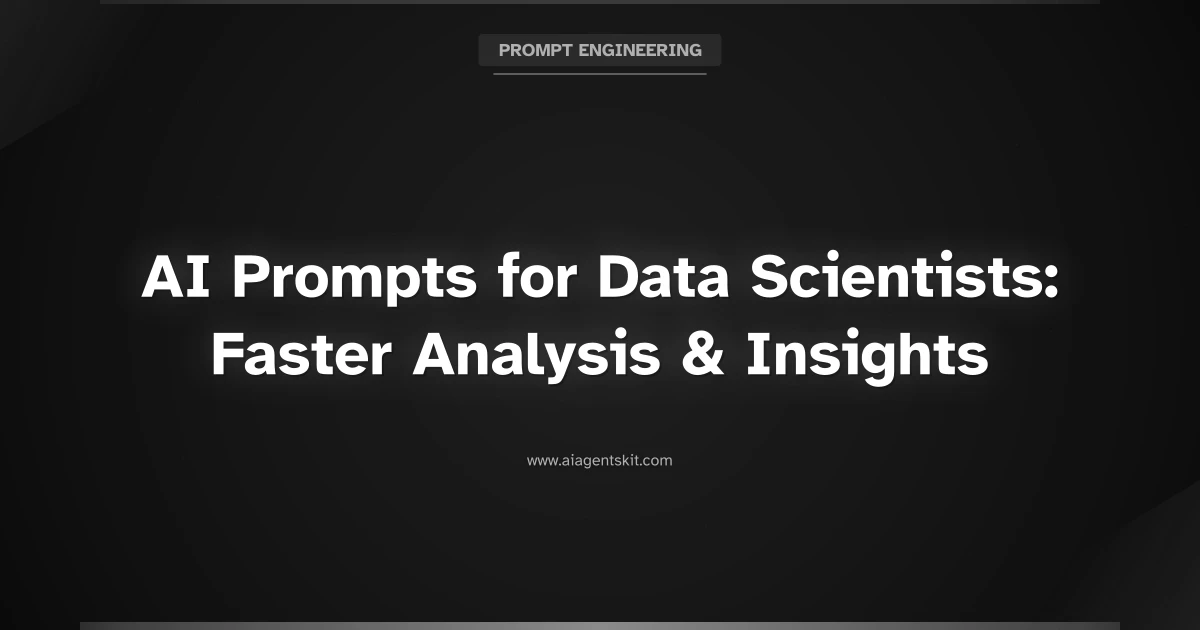 Featured image for AI Prompts for Data Scientists: Faster Analysis & Insights