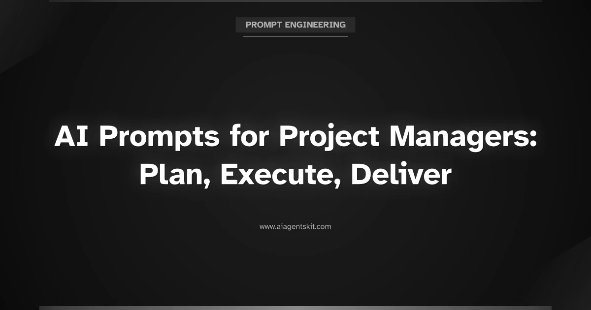 Featured image for AI Prompts for Project Managers: Plan, Execute, Deliver