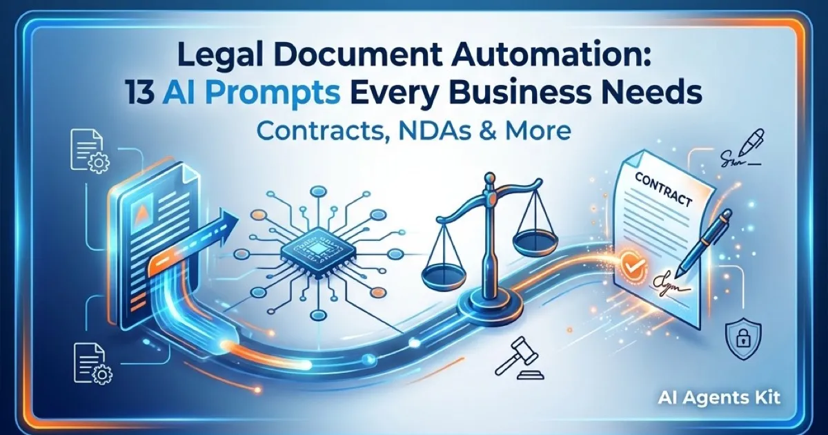 Featured image for Legal Document Automation: 13 AI Prompts Every Business