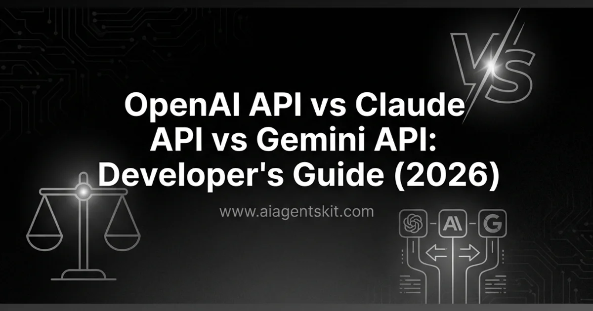 Featured image for OpenAI API vs Claude API vs Gemini API: Developer's Guide (2026)