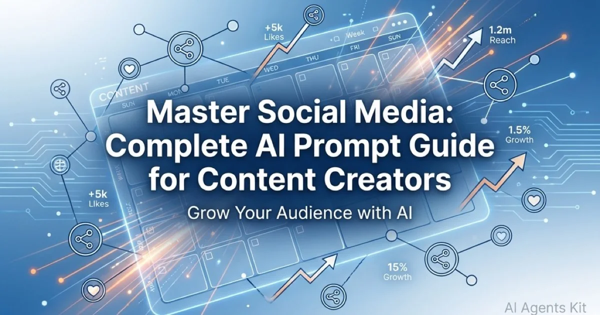 Featured image for Master Social Media: Complete AI Prompt Guide for Content